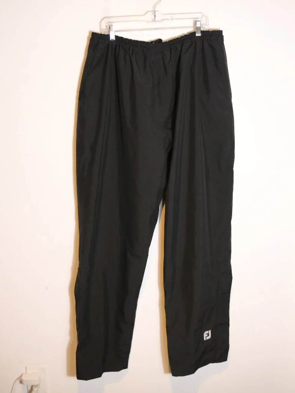 FootJoy DryJoys Golf Rain Pants Black Waterproof Windproof Mens XXL Hydrolite
